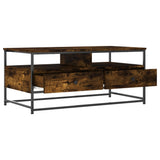 Coffee Table Smoked Oak 100x51x45 cm Engineered Wood 835286