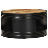 Coffee Table Black and Natural Wood 321931