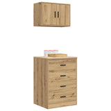 Garage Cabinets 2 pcs Artisan Oak Engineered Wood 3328340