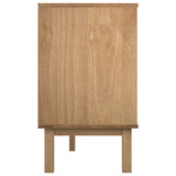 Drawer Cabinet OTTA Brown&Grey 111x43x73.5cm Solid Wood Pine 348586