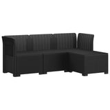 4-Seater Garden Sofa Rattan Look PP Anthracite 3443922