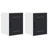 Wall Cabinet LUCCA 2 pcs Black 30 x 31 x 40 cm Engineered Wood 884857