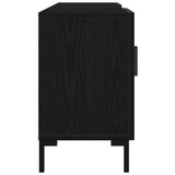 TV Cabinet Set Black Oak 150 x 30 x 50 cm Engineered Wood 862962