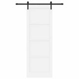 Sliding Door White 83 x 232 cm Solid Pine Wood 3445437