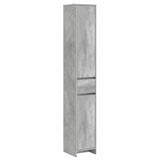 Bathroom Cabinet Concrete Grey 30 x 33 x 190 cm Engineered Wood 890755
