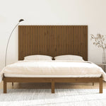 ZNTS Wall Headboard Honey Brown 185x3x110 cm Solid Wood Pine 824966