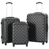 Hardcase Trolley Set 3 pcs Black ABS 91886