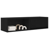 TV Cabinets 2 pcs Black Oak 100x31x25.5 cm Engineered Wood 861475