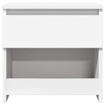 ZNTS Bedside Cabinets 2 pcs White 40x30x39 cm Engineered Wood 803444