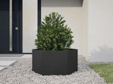 Garden Planter Black Hexagon 69x60x45 cm Steel 851122