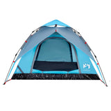 Camping Tent Dome 4-Person Blue Quick Release 4004182