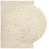 Shaggy Rug PAMPLONA High Pile Modern Gold 140x200 cm 375345