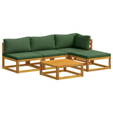 Sofa Set 5 pcs Natural Solid Acacia Wood 3417247