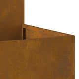 Garden Planter Rusty 80 x 80 x 48 cm Weathering steel 865847