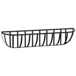 Wall Troughs 2 pcs with Coco Liners Black 91x20x23 cm Steel 319356