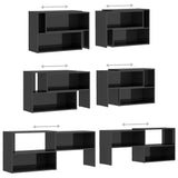 TV Cabinet High Gloss Grey 149x30x52 cm Engineered Wood 808367