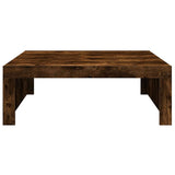 ZNTS Coffee Table Smoked Oak 100x100x35 cm Engineered Wood 815996