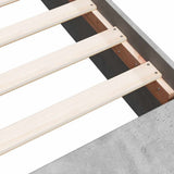 Bed Frame without Mattress Concrete Grey 140x190 cm 3280583