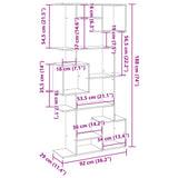 Book Cabinet Old Wood 92x29x188 cm Engineered Wood 3310323