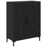Highboard Black Oak 69.5 x 34 x 180 cm Engineered Wood 3416074