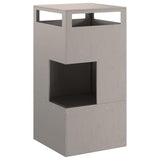 Fire Pit Brown 50 x 50 x 100 cm Weathering Steel 858933