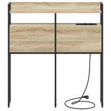 Headboard with Shelf Sonoma oak 90 cm Engineered wood 859676