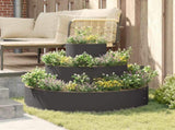 Garden Planter Black 90 x 90 x 20 cm Cold-rolled Steel 873648