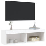 TV Cabinet with LED Lights White 100x30x30 cm 837155
