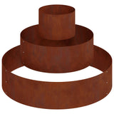 Garden Planter Rusty 90 x 90 x 20 cm Weathering Steel 873654