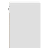 Wall-mounted Bedside Cabinets with LED Lights 2 pcs White 3307962