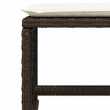11 Piece Garden Dining Set with Cushions Brown Poly Rattan 3210789