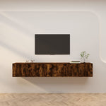 Wall-mounted TV Cabinets 3 pcs Smoked Oak 80x34.5x40 cm 3188363