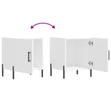 Bedside Cabinets 2 pcs White 40x40x50 cm Engineered Wood 827581