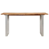Dining Table 154x80x76 cm Solid Acacia Wood 286477