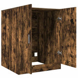 813194 Washing Machine Cabinet Smoked Oak 71x71,5x91,5cm
