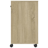 Printer Stand with Wheels Sonoma Oak 60x40x68.5 cm 840641