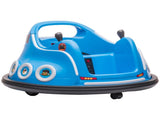 Angry Bird Licensed Waltzer Car, 12V Kids Bumper Car w/ Joysticks, Remote, Music LED Lights, Blue T3398P378941