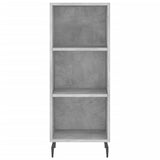 Highboard Concrete Grey 34,5x34x180 cm Engineered Wood 3199381