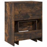 Dressing Table and Stool Smoked Oak 60x40x113.5 cm 848217