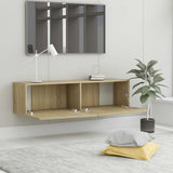 TV Cabinet Sonoma Oak 120x30x30 cm Engineered Wood 801493