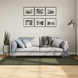 Rug HUARTE Short Pile Soft and Washable Forest Green 100x200 cm 375093