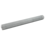 Chicken Wire Fence Galvanised Steel 10x1,5 m Silver 143615