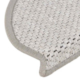 Stair Mats Self-adhesive Sisal-Look 30 pcs 65x21x4 cm Platina 3365870