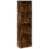 Bookcase Smoked Oak 40x24x176 cm Engineered Wood 857796