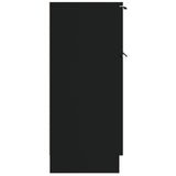 Sideboards 2 pcs Black 30x30x70 cm Engineered Wood 811118