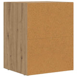 Bedside Table 2 pcs Artisan Oak 40 x 35 x 50 cm Engineered Wood 891263