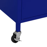 Storage Cabinet Navy Blue 60x35x56 cm Steel 336262
