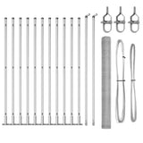 Welded Wire Fence with Concrete Base 25 x 1.4 m 3353807