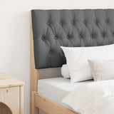 Upholstered Headboard Dark Grey 90 cm Solid Pine Wood 879360