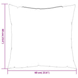 Sofa Cushions 4 pcs Taupe 60x60 cm Fabric 360411